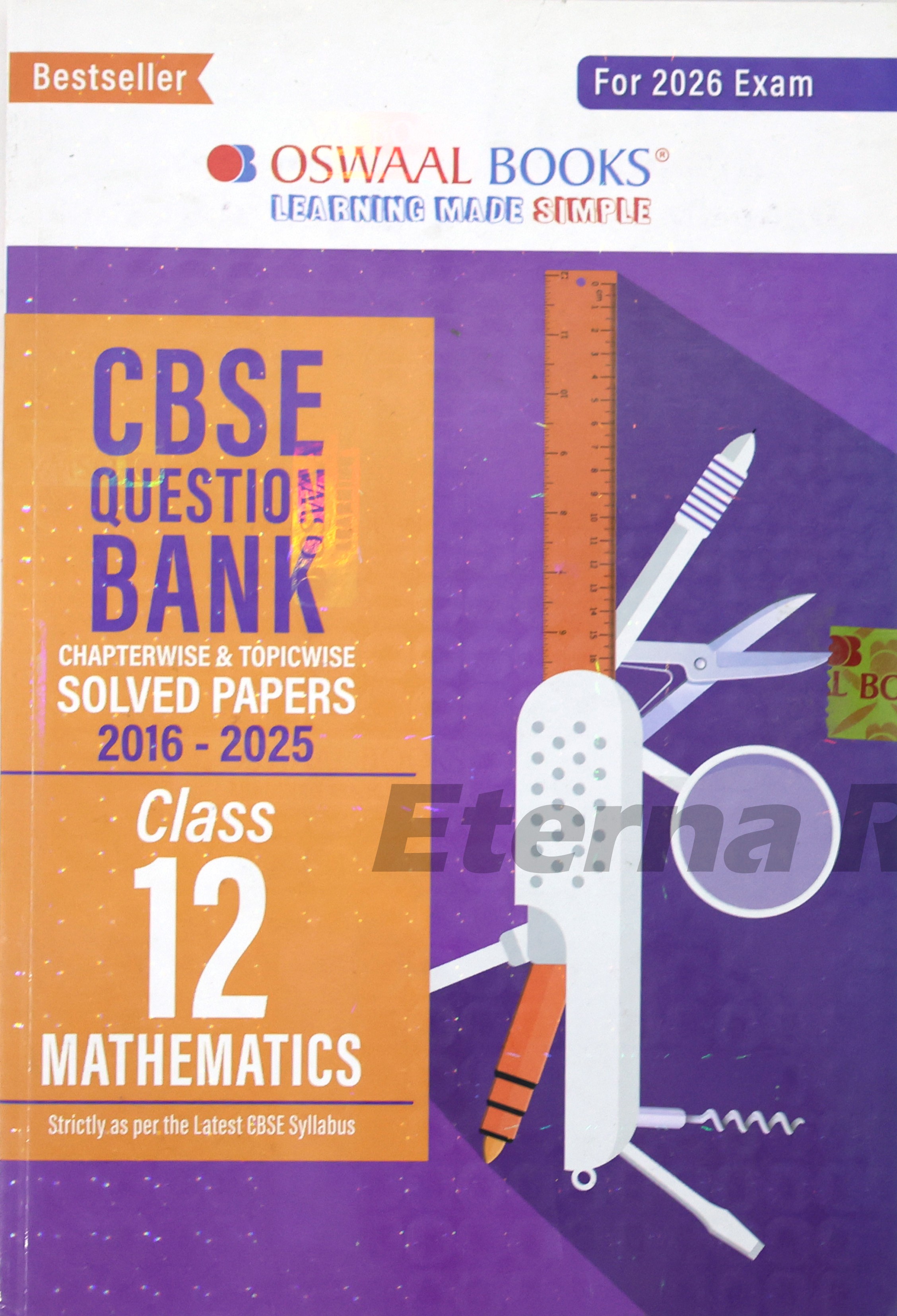 Oswaal CBSE Question Bank Class 12 Mathematics (For 2025 Exam)